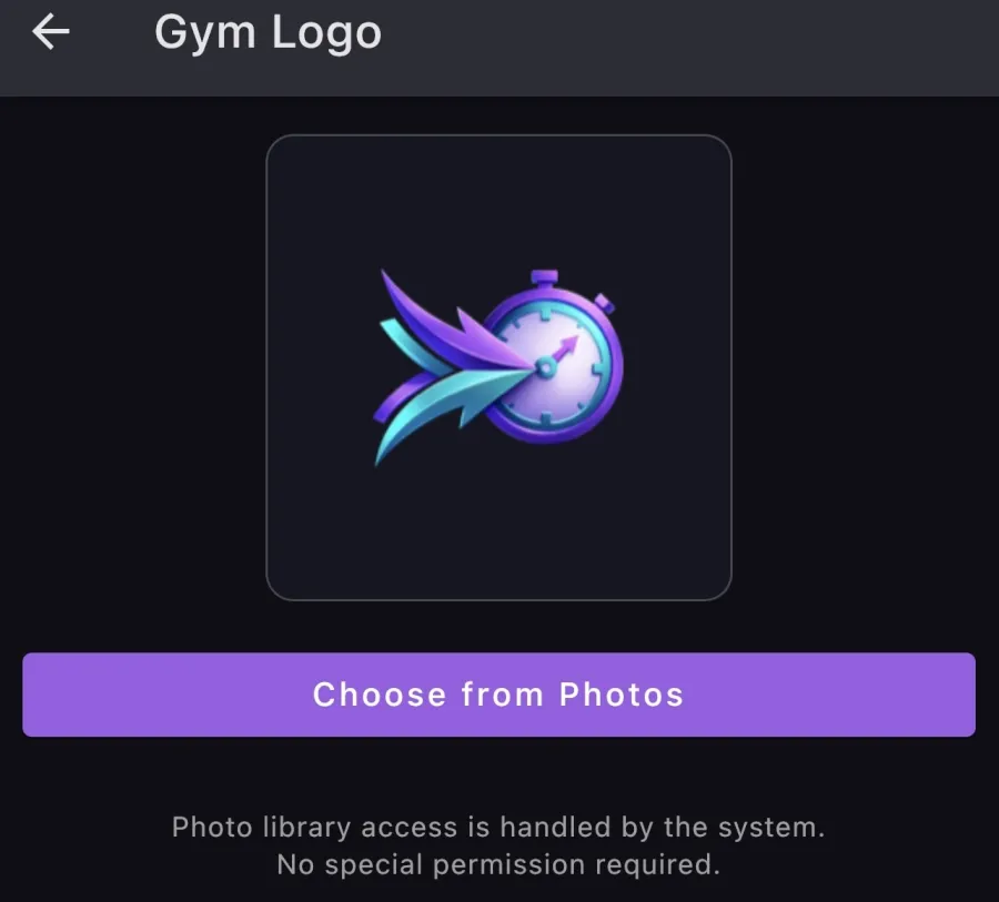 In Pursuit Gym Timer running on a wall-mounted iPad in a gym
